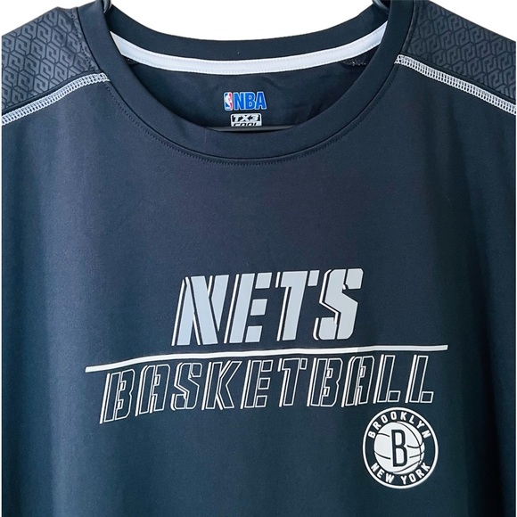 NBA TX3 COOL Men’s Shirt Size 2XL Nets Basketball Activewear Top Short Sleeve - Picture 6 of 6